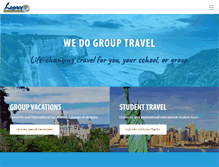 Tablet Screenshot of legacytourtravel.com